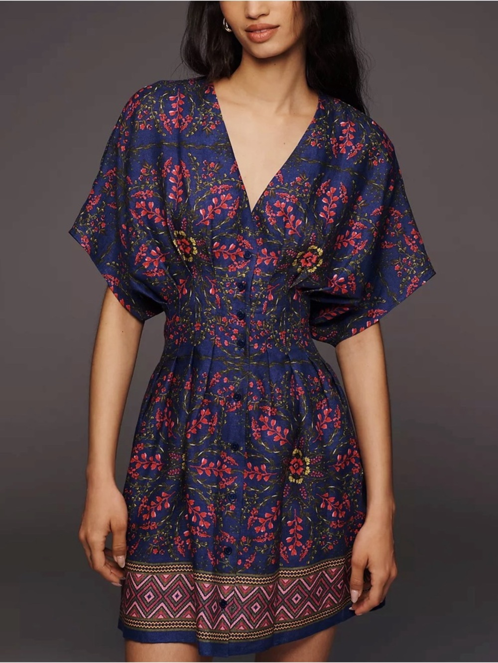Anthropologie / The Tobie Linen Mini Shirt Dress